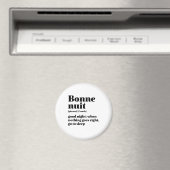 Inspirerend Frans Citaat Good Night Bonne Nuit Magneet (Insitu (Vaatwasser))