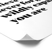 Inspirerend - Frans geloof uzelf - krois en toi Poster (Hoek)