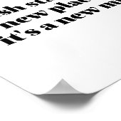 Inspirerend Frans Nieuwe Start Nieuwe Depart Poster (Hoek)