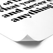 Inspirerend Frans Word Joy of Life Joie Vivre Poster (Hoek)