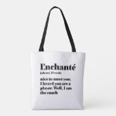 Inspirerend Franse betoger, leuk om je te ontmoete Tote Bag (Achterkant)