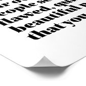 Inspirerend Franse woorden: Mooie Sois Belle Poster (Hoek)