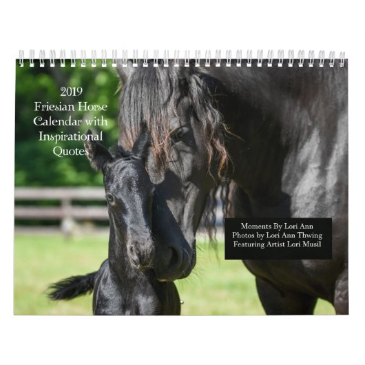 Inspirerend Friesian Horse Calendar Kalender (Hoes)