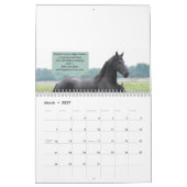 Inspirerend Friesian Horse Calendar Kalender (Mar 2027)
