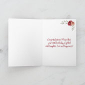 Inspirerend Funny 60th Birthday Floral Foto Kaart (Binnen)