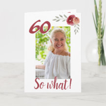 Inspirerend Funny 60th Birthday Floral Foto