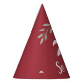 Inspirerend Funny Bourgondië Floral 70e geboorteda Feesthoedjes (Links)