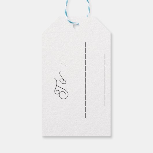 Inspirerend Funny Custom Donut Cadeaulabel (Achterkant)