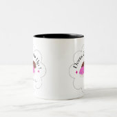 Inspirerend Funny Custom Donut Tweekleurige Koffiemok (Center)