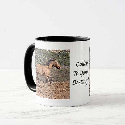 Inspirerend Galloping Horse Coffe Mok (Voorkant links)