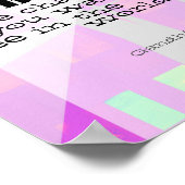 inspirerend Gandhi citaat abstract poster (Hoek)