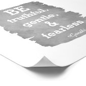 inspirerend Gandhi citaat poster is onbevreesd (Hoek)