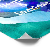 inspirerend Gandhi citaat poster waterverf verf (Hoek)