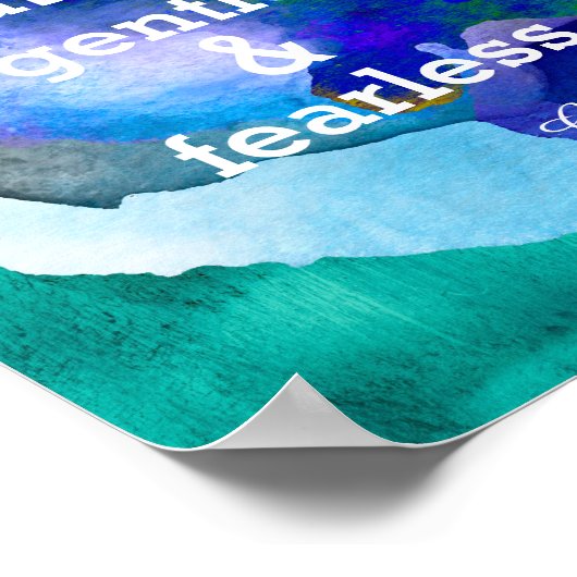 inspirerend Gandhi citaat poster waterverf verf (Hoek)