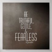 inspirerend Gandhi citeert poster grijs (Voorkant)