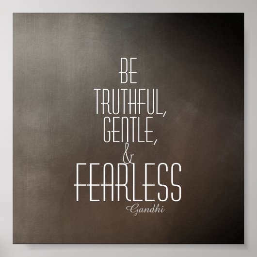 inspirerend Gandhi citeert poster grijs (Voorkant)