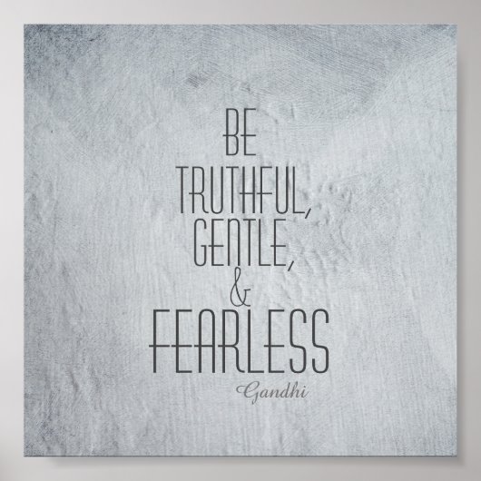 inspirerend Gandhi citeert poster grijs (Voorkant)