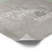 inspirerend Gandhi citeert poster grijs en wit (Hoek)