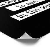 inspirerend Gandhi citeert poster moderne chic (Hoek)