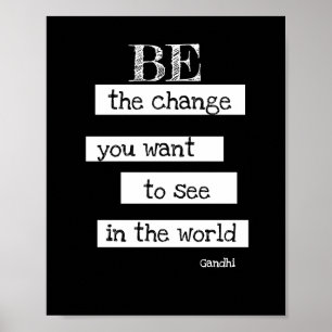 inspirerend Gandhi citeert poster moderne chic