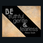 inspirerend Gandhi citeert poster moderne chic<br><div class="desc">inspirerend Gandhi citeert poster moderne, vette rode en zwarte krultekst met witte tekst voor hedendaagse decor thuis of in kantoor.</div>