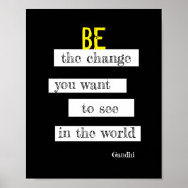 inspirerend Gandhi citeert poster moderne chic