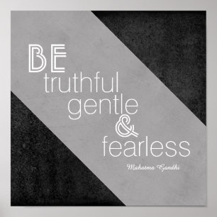 inspirerend Gandhi citeert poster moderne chic gri