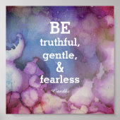 inspirerend Gandhi citeert poster waterverf (Voorkant)