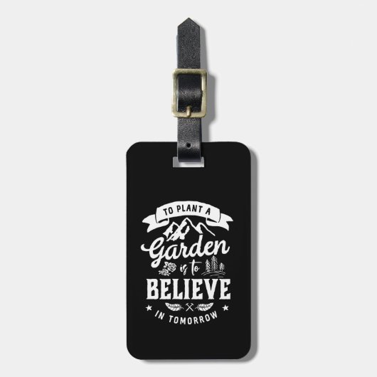 Inspirerend Gardening Gardener Plant A Tuin Bagagelabel (Voorkant verticaal)