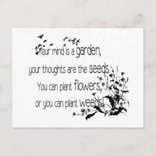 Inspirerend Gardening Quote Briefkaart