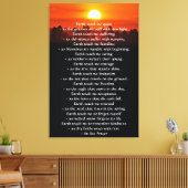 Inspirerend gebed, Aarde leert me Canvas Afdruk (Insitu (Woonkamer))