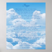 Inspirerend gebed gedicht poster (Voorkant)
