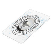 Inspirerend gebed kolibrie inkt waterverf magneet (Linkerzijde)