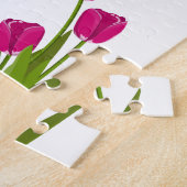 Inspirerend gebed kolibrie tulpen legpuzzel (Zijkant)