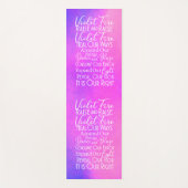 Inspirerend gebeden lavender Pink Violet Fire Yogamat (Voorkant)