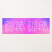 Inspirerend gebeden lavender Pink Violet Fire Yogamat (Voorkant (horizontaal))