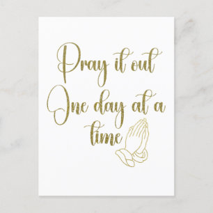 Inspirerend gebedsaanhalingbevestiging briefkaart