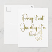 Inspirerend gebedsaanhalingbevestiging briefkaart (Voorkant / Achterkant)