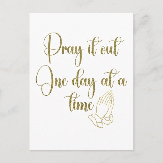 Inspirerend gebedsaanhalingbevestiging briefkaart (Voorkant)