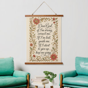 Inspirerend gebedskalligrafie Quote Art Hangend Wandkleed