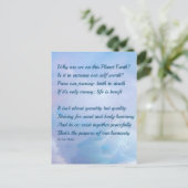 Inspirerend gedicht briefkaart (Staand voorkant)