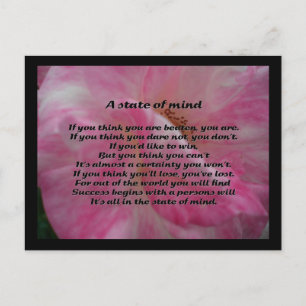 Inspirerend gedicht briefkaart