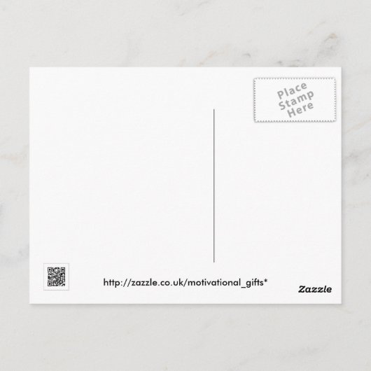 Inspirerend gedicht briefkaart (Achterkant)