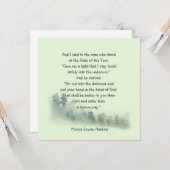 Inspirerend gedicht citaat Leg je hand in die van  Kaart (Voorkant / Achterkant in situ)