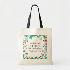 Inspirerend Gedicht Gods Tuin Bloemen Tote Bag