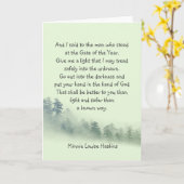 Inspirerend Gedicht Leg je Hand in God Kaart (Gele Bloem)