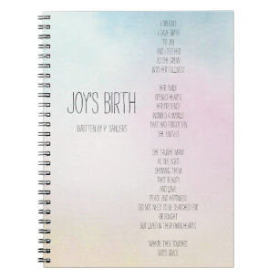 Inspirerend gedicht over de geboorte van Joy (door Notitieboek