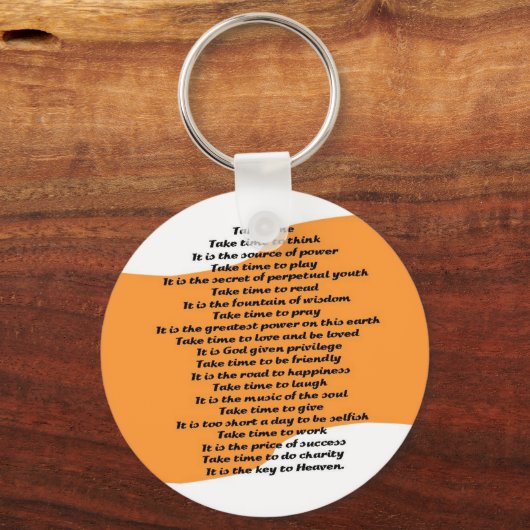 Inspirerend gedicht sleutelhanger (Voorkant)