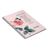 Inspirerend gedicht van hoop en genezing notitieboek (Rechterzijde)