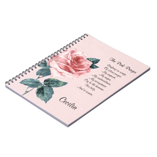 Inspirerend gedicht van hoop en genezing notitieboek (Linkerzijde)